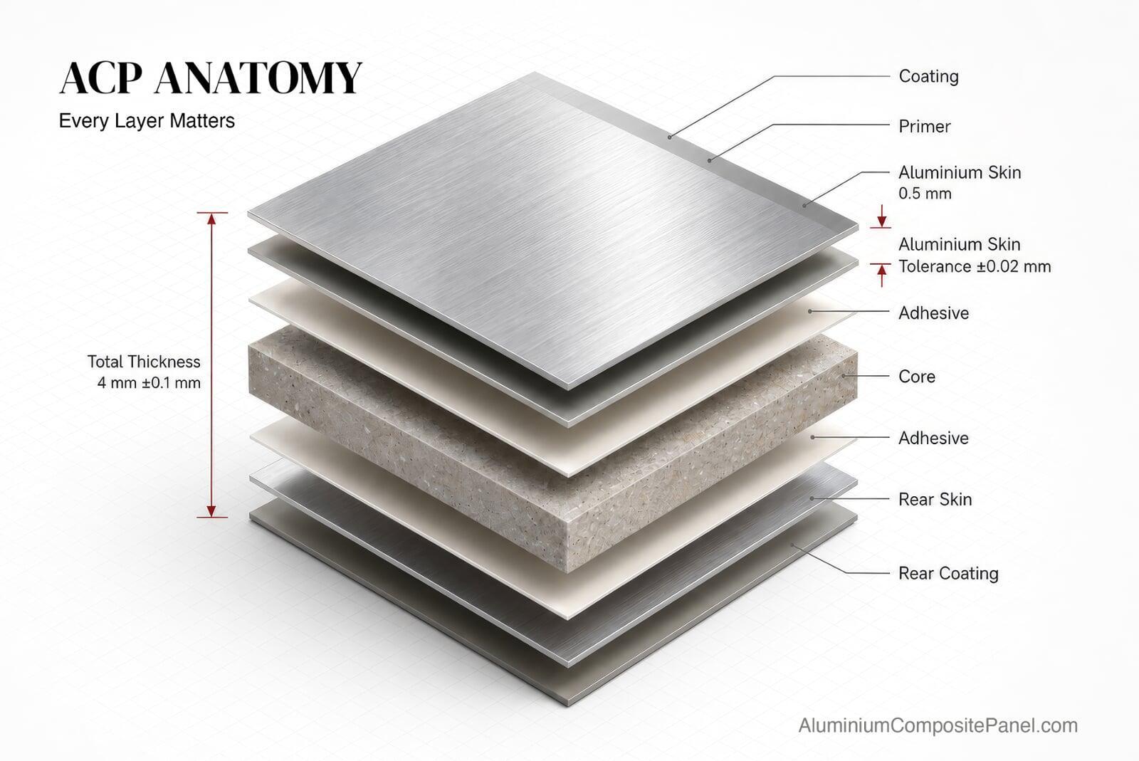 Aluminium composite panel anatomy and facade system explanation